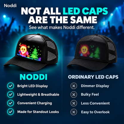 Customizable LED Cap - Noddi